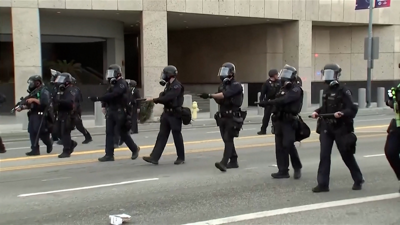 Massive roundup of migrants in Los Angeles; Trump sends National Guard video poster