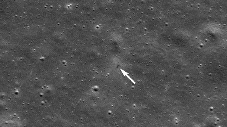 NASA spacecraft photographs crash site of Japanese lunar lander