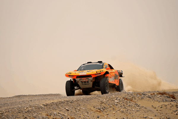 Sandstorms Shorten Stage 9 of Taklimakan Rally, but Riders Still Roar! Stage 9 shortened at Taklimakan Rally due to adverse weather video poster