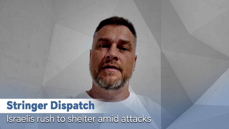 Stringer Dispatch: Israelis rush to shelters amid attacks video poster