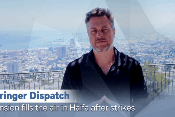 Haifa Holds Its Breath After Overnight Strikes 🚀 Stringer Dispatch: Tension fills the air in Haifa after strikes video poster