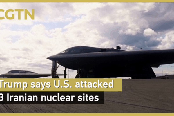 Trump says attacked 3 Iranian nuclear sites in Middle East escalation video poster