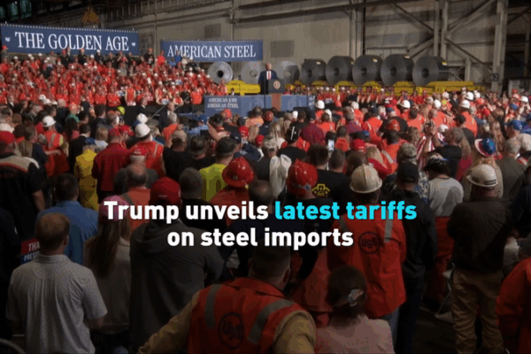 Trump Ups the Steel Game: New Tariffs Announced π οΈ Trump unveils latest tariffs on steel imports video poster