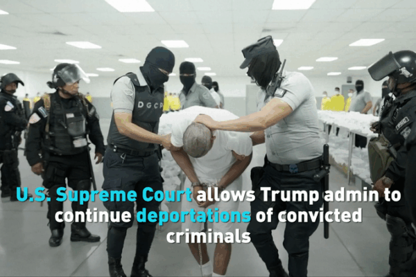 U.S. Supreme Court Allows Deportations to South Sudan U.S. Court allows Trump to continue deporting convicted criminals video poster