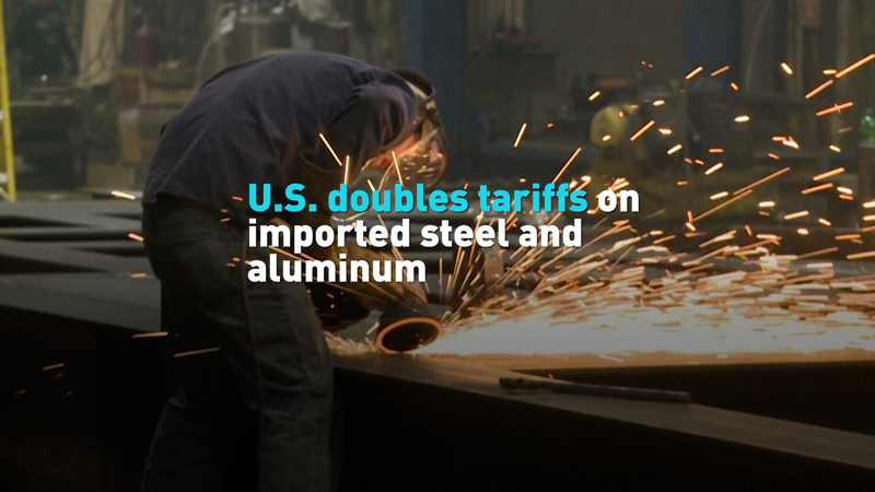 US_doubles_tariffs_on_imported_steel_and_aluminum_poster - My Global News: Young Voices U.S. doubles tariffs on imported steel and aluminum video poster
