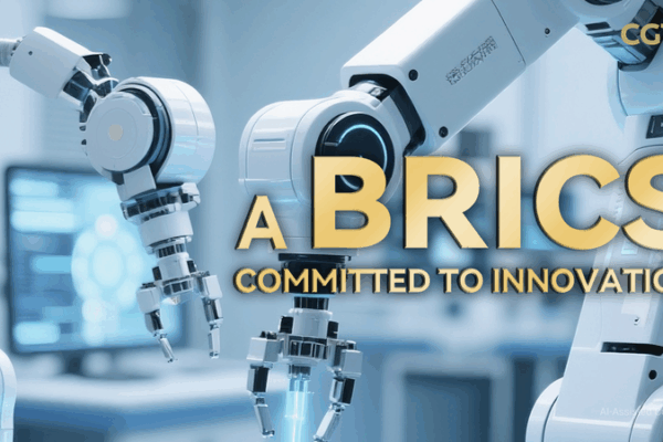 China Encourages BRICS Countries to Innovate Together π AIGC Poster: China calls for building a BRICS committed to innovation video poster