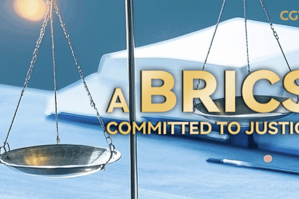 China Urges BRICS to Make the World Fairer 🌍✨ AIGC Poster: China calls for building a BRICS committed to justice video poster