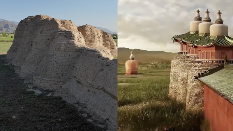 Amazing AI Brings Ancient Xixia Imperial Tombs Back to Life! π AI restoration vs. today's ruins: Xixia Imperial Tombs then and now video poster