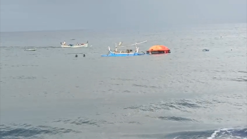 At least 5 dead, dozens missing after Indonesian ferry sinks video poster