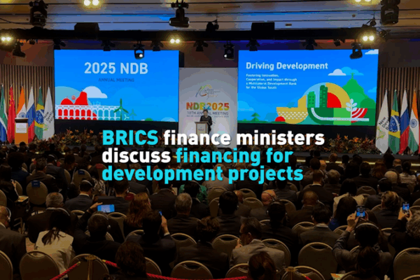 BRICS Countries Unite to Build a Brighter Future Together! π BRICS finance ministers discuss financing for development projects video poster