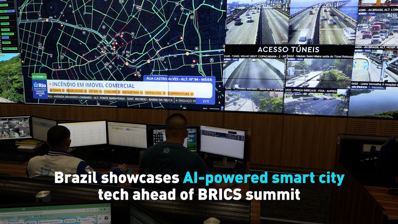Brazil showcases AI-powered smart city tech ahead of BRICS summit video poster