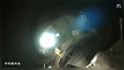 China’s Space Cargo Ship Completes Mission and Heads Home! π China's Tianzhou-8 cargo craft separates from space station