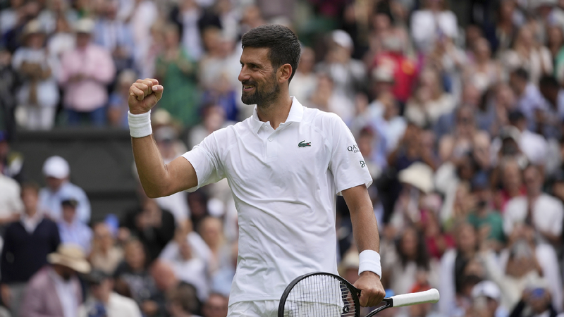 Djokovic rallies to beat de Minaur and reach Wimbledon quarterfinals