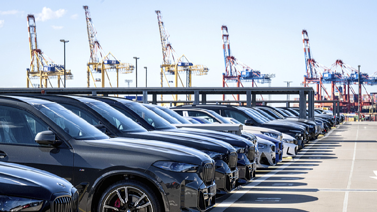 Tariffs Turn EU Port into a Giant Car Park! 🚗🅿️ EU port turned into 'giant car park' amid looming Trump tariffs