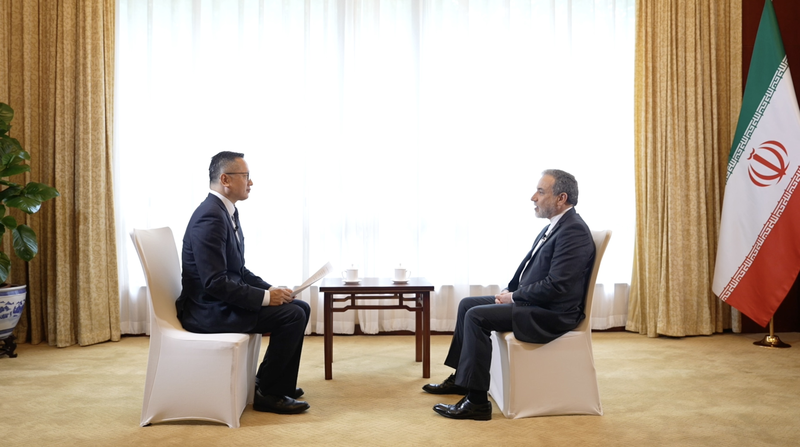 Iran’s Foreign Minister Shares Hopes for Peace and Friendship ๐ Exclusive:ย Iranianย FM on SCO,ย Israel ceasefire and nuclear issues video poster