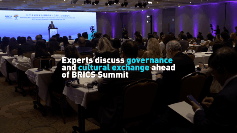 Experts discuss governance and cultural exchange ahead of BRICS Summit video poster