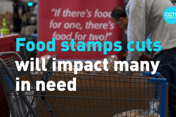 US Families Brace for Cuts to Food Stamps Food stamp recipients brace for Trump’s spending cuts video poster