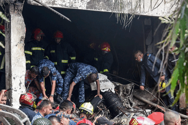 No Recent Reports on Bangladesh Air Force Jet Crash in Dhaka Live: Latest on Bangladesh Air Force jet crash into school in Dhaka video poster