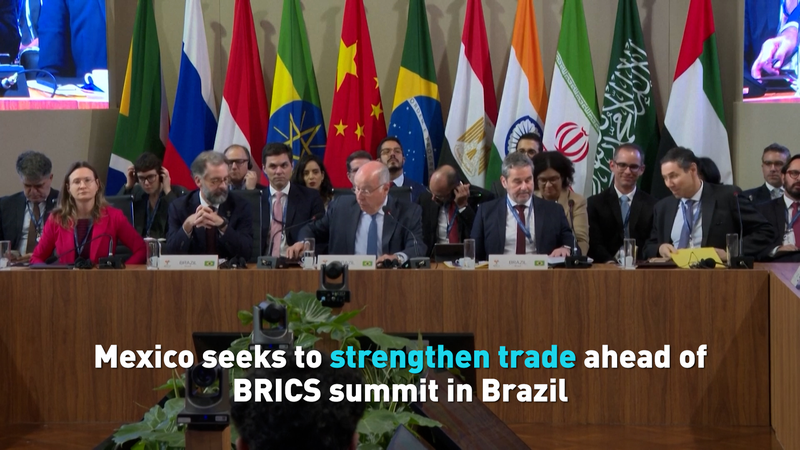 Mexico seeks to strengthen trade ahead of BRICS Summit in Brazil video poster
