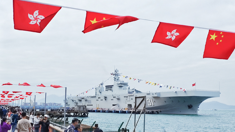 Moments of PLA Navy vessels' visits to Hong Kong