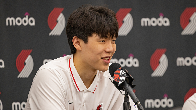 NBA_Chinas_Yang_Hansen_officially_signs_with_Portland_Trail_Blazers - My Global News: Young Voices NBA: China's Yang Hansen officially signs with Portland Trail Blazers