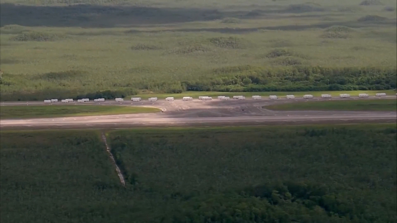 Protesters rally against Florida's plans to build detainee facility video poster