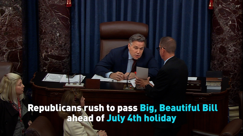 Republicans rush to pass Big, Beautiful Bill ahead of July 4th holiday video poster