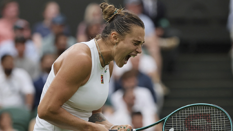 Sabalenka downs Mertens to power into Wimbledon quarterfinals