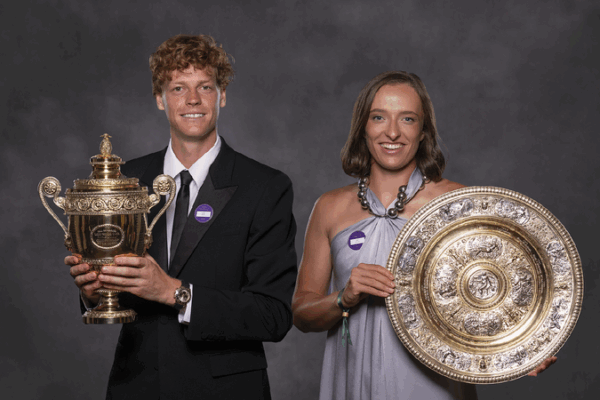 Swiatek and Sinner Celebrate Wimbledon Wins with Sweet Dance π Swiatek, Sinner share a sweet dance to celebrate winning Wimbledon