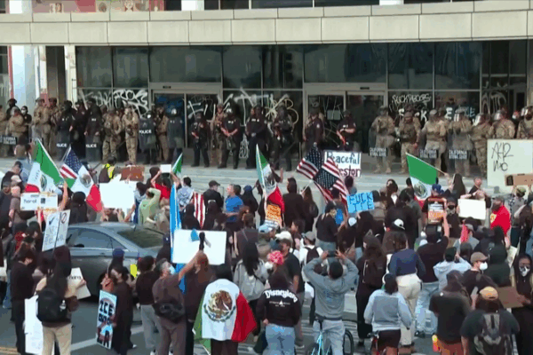 Update Needed for Accurate News Article Thousands of federal troops leaving Los Angeles video poster