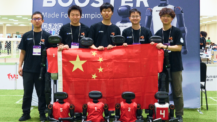 Two Chinese teams sweep 1-2 in adult size at Robo Cup Humanoid League