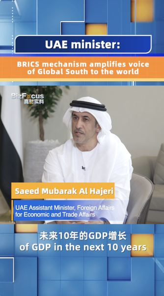 UAE minister: BRICS mechanism amplifies voice of Global South video poster