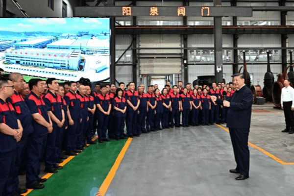 Xi Jinping Visits Cool Factory in Northern China! π¨π³π Xi Jinping inspects manufacturing company in Shanxi