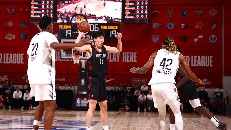Yang_Hansen_scores_15_points_for_Trail_Blazers_to_defeat_Pelicans - My Global News: Young Voices Yang Hansen scores 15 points for Trail Blazers to defeat Pelicans